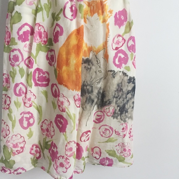 ✨ anthropologie morning stroll kitten dress - Picture 2 of 5